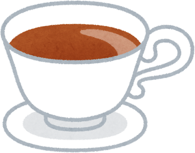 Illustration of a Cup of Black Tea